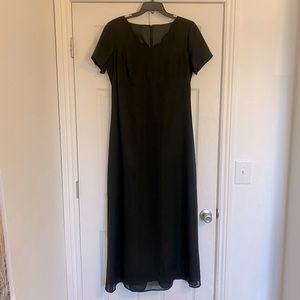 2/$10 Long black formal dress, size 10